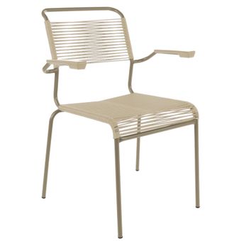 Schubiger M&ouml;bel Spaghetti-Stuhl S&auml;ntis mit Armlehnen