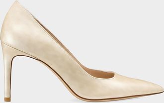 Stuart Weitzman 85mm Stuart Power Leather Pumps