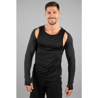 Coolibar Mens UV Shoulder Sleeves - UPF 50+ Sun Protection - Larix in Black at Nordstrom, Size Medium