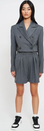Benu Dames Korte Donkergrijze Broek