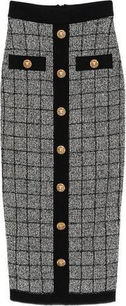 Balmain Womens Skirts Black
