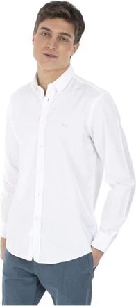 Harmont & Blaine Oxford Overhemd - Heren - Casual Overhemden - Wit - M - Katoen - Overhemden