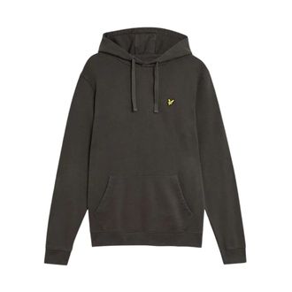 Lyle & Scott Hoodies & sweatvesten, Heren, Grijs, M, Katoen, Pullover Hoodie
