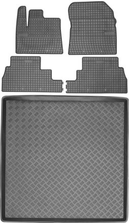 OEM Peugeot Rifter Kombivan A Partir De 2018 Set - Alfombrillas Goma + Alfombrilla Maletero