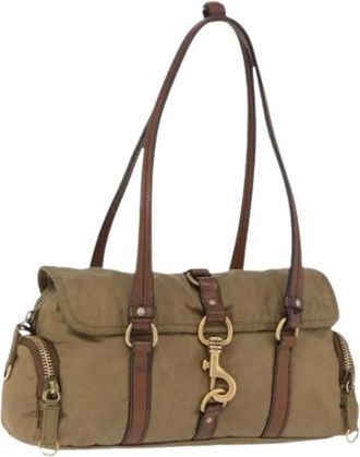 Miu Miu Borsa a tracolla in nylon Pre-owned - - Pre-owned - Donna - Beige - ONE SIZE