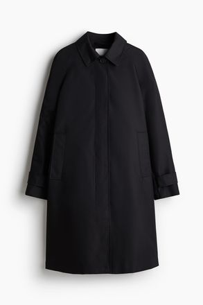 H&M Car Coat aus Twill - Schwarz