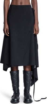 Ann Demeulemeester Ylva Midi Wrap Skirt