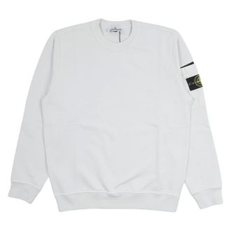 Stone Island Regular Fit Ripstop Pocket Cotton Fleece Crew Neck Sweatshirt - male - Stone Island - Sweatshirts - Blue - 2XL - Sweatshirts & Hoodies