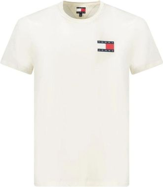 Tommy Hilfiger Cotton Crew Neck T-Shirt - Heren - T-shirts - Wit - 2XL - Katoen - Tops