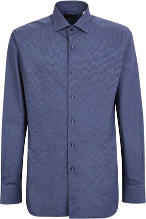Dell'Oglio Hombre, Camisas, Azul, Talla: S