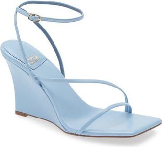 Jeffrey Campbell Highlight Ankle Strap Wedge Sandal in Baby Blue at Nordstrom, Size 6.5