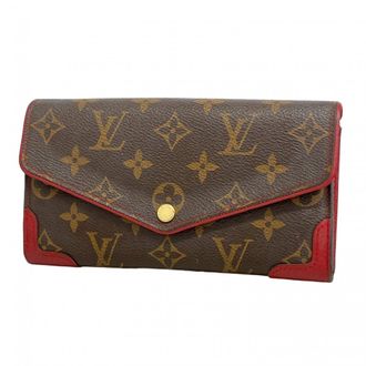 Louis Vuitton Brown Poppy Petal Long Wallet (Bi-Fold) (Pre-Owned)