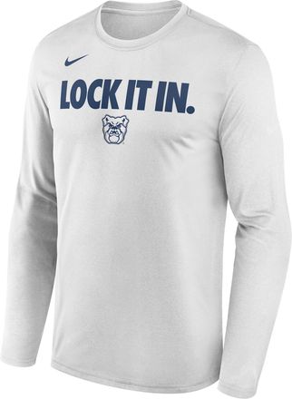 Nike Butler 2026 On-Court Bench Nike Mens Dri-FIT College Long-Sleeve T-Shirt in White | M22284P870BUUN-WHT
