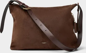 Coach Mens Mott 38 suede messenger bag