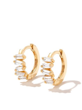 Suzanne Kalan 18kt yellow gold diamond earrings