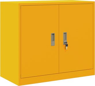 vidaXL Armario De Almacenamiento Amarillo Mostaza 80 X 40 X 70 Cm Vidaxl