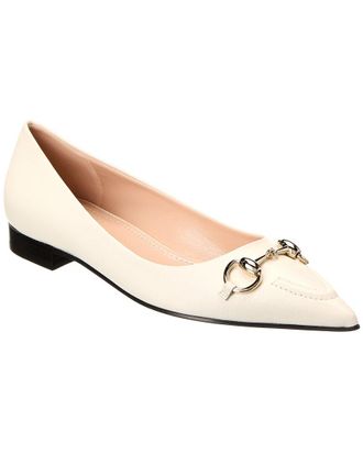 Gucci Horsebit Leather Ballerina Flat