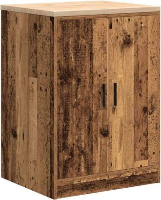 vidaXL Vidaxl - Garage Storage Cabinet Old Wood 60x51x85 cm Solid Wood Pine