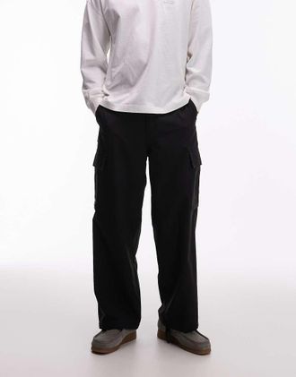 Carhartt Work in Progress Kade - Pantaloni cargo tecnici neri-Nero