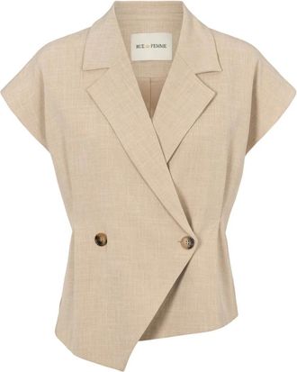 Rue de Femme RUE de Femme - Gilets - Dames - Jassen - Beige - Maat: L