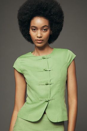 Aligne Connie Linen Cotton Top
