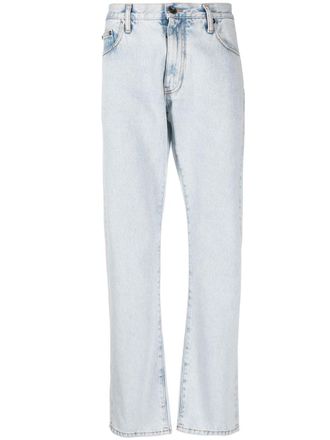 Off-white Slim-fit jeans - Blauw