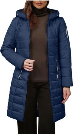 Generic KQIVAM Womens Jacket Cotton Comfort Coat Womens Urban Winter Jackets Women Hooded Versatility Coats Womens Puffer Innovation Style Jackets Women Adapt