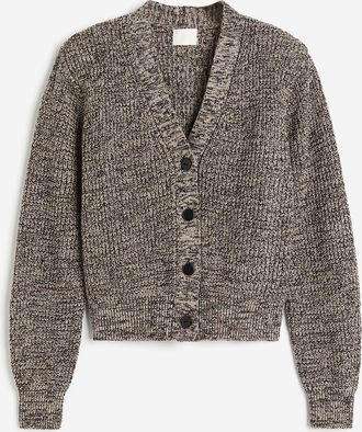 H&M Cardigan mit Schulterpolstern - Beige