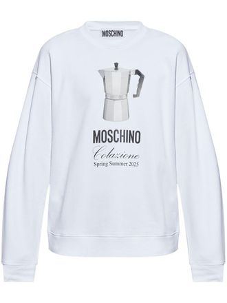 Moschino printed sweatshirt - men - Cotton - L - White