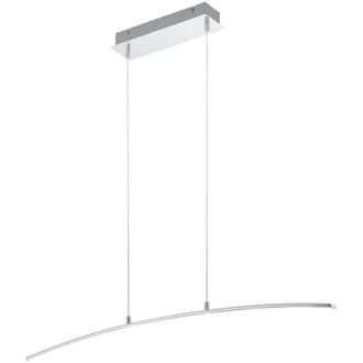 Eglo Eglo - Lampadario a Sospensione Moderno Lasana Alluminio Cromo 1 Luce Led 15W 1800Lm