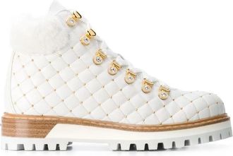 Le Silla Enkellaarsjes - Dames - Winterlaarzen - Wit - 39 EU - Leer - Schoenen