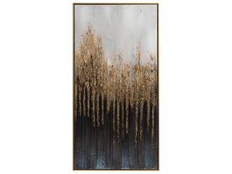 Schubiger M&ouml;bel Bild mit Rahmen Abstrakter Mysteri&ouml;ser Wald 2