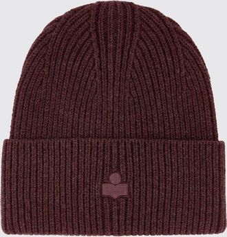 Isabel Marant Ribbed Wool-Blend Beanie Hat with Embroidered Logo