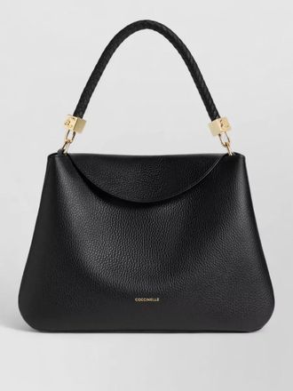 Coccinelle tiggy shoulder bag goldtone hardware leather