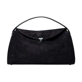Toteme T-Lock Top Handle - female - Tot&ecirc;Me - Handbags - Brown - ONE SIZE - Bags