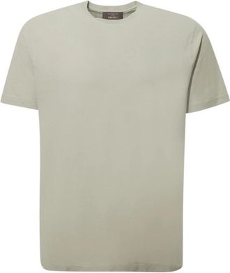 Zanone T-shirt met ronde hals en korte mouwen - Heren - T-shirts - Beige - 2XL - Katoen - Tops