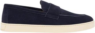 Scarosso Ramon Sneakers - Heren - Loafers - Blauw - 41 1/2 EU - Leer - Schoenen