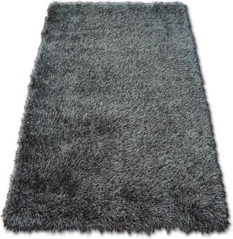 RugsX Alfombra Love Shaggy Modelo 93600 Negro Black 60x110 Cm