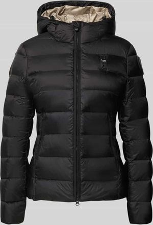 Blauer Daunenjacke mit Zweiwege-Reißverschluss Modell CHARME in Black, Größe XL