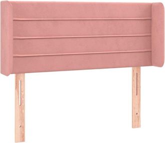 vidaXL Cabecero Con Led De Terciopelo Rosa 103x16x78/88 Cm Vidaxl