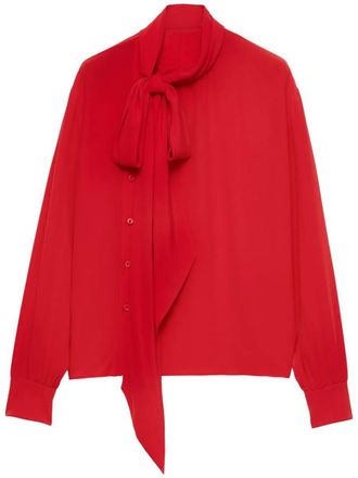 Prada Marocain Silk Shirt