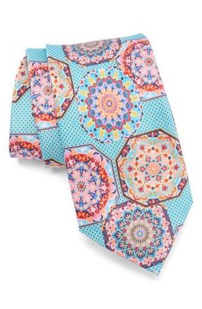 Robert Graham Medallion Silk Tie in Aqua at Nordstrom Rack