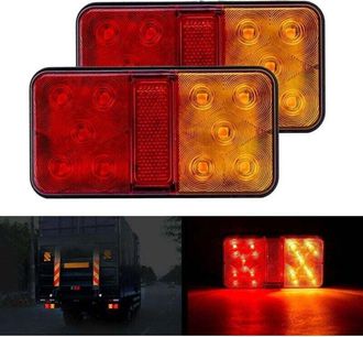 OEM Luci Posteriori A Led Multifunzionali In 2 Pezzi, Luci A Led Impermeabili Da 12 V Per Rimorchio, Indicatore Di Posizione Di Parcheggio Per Camion, Rim