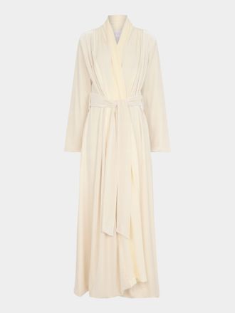 Loretta Caponi Carla Velvet and Silk Robe