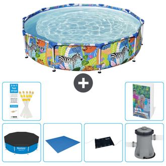 Bestway Piscina Bestway Steel Pro Redonda - Selva - 305x66 Cm - 7-piezas S40