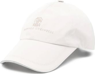 Brunello Cucinelli Cappello da baseball con ricamo - Toni neutri