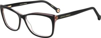 Carolina Herrera Womens 53 mm Black Nude Eyeglasses
