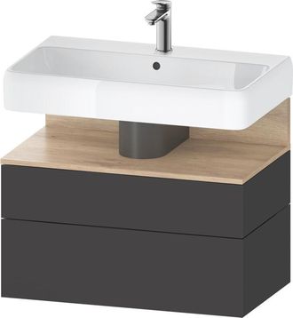 Duravit Qatego Mueble Bajo Lavabo, 1 Extra&iacute;ble Y 1 Caj&oacute;n, - Duravit
