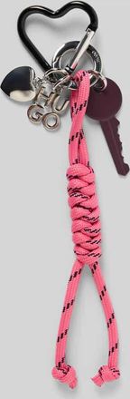 HUGO BOSS Schlüsselanhänger mit Wickeloptik Kurdel Modell NEEKO_CHARM in Pink, Größe 1