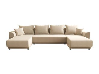 VENTE-UNIQUE.COM Sof&aacute; rinconera tela beige
